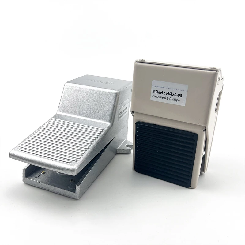 วาล์วนิวเมติก4F210-08 FV420 FV320 FV-02 ST-402 PT1/4ฟุตสวิตช์กระบอกอากาศแลกเปลี่ยนเครื่องมือวาล์วควบคุมทิศทาง 1