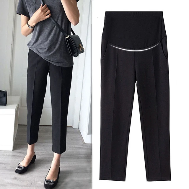 Pantalon De Grossesse Taille Haute - Extensible, Coupe Ample - été Décontracté - Pour Quotidien Maternité