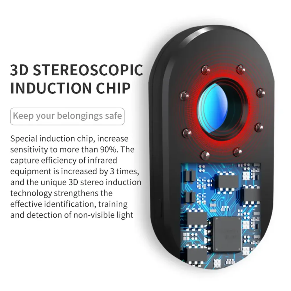 Camera Detector Multifunctional Infrared Detector Travel Mini Portable Anti-Peeping Anti-Monitoring Camera Scanner Hidden Cameras