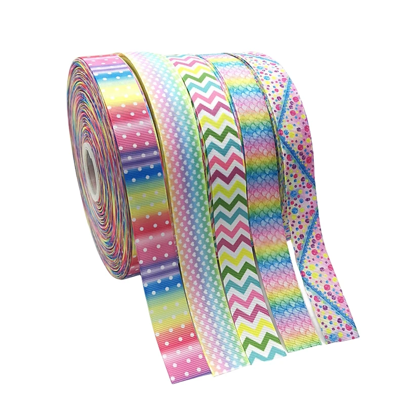 Colorful Cartoon Grosgrain Ribbon - 25mm, 5 Meters for DIY Crafts and Decorations