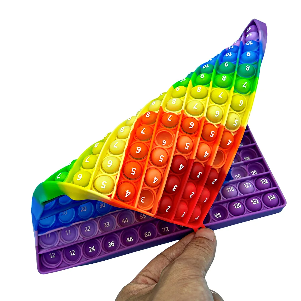 1-12 Multiplication Addition Fidget Pop Toys, Quick Push Game Math Learning Times Educational Toys for Kids Students Classroom 5