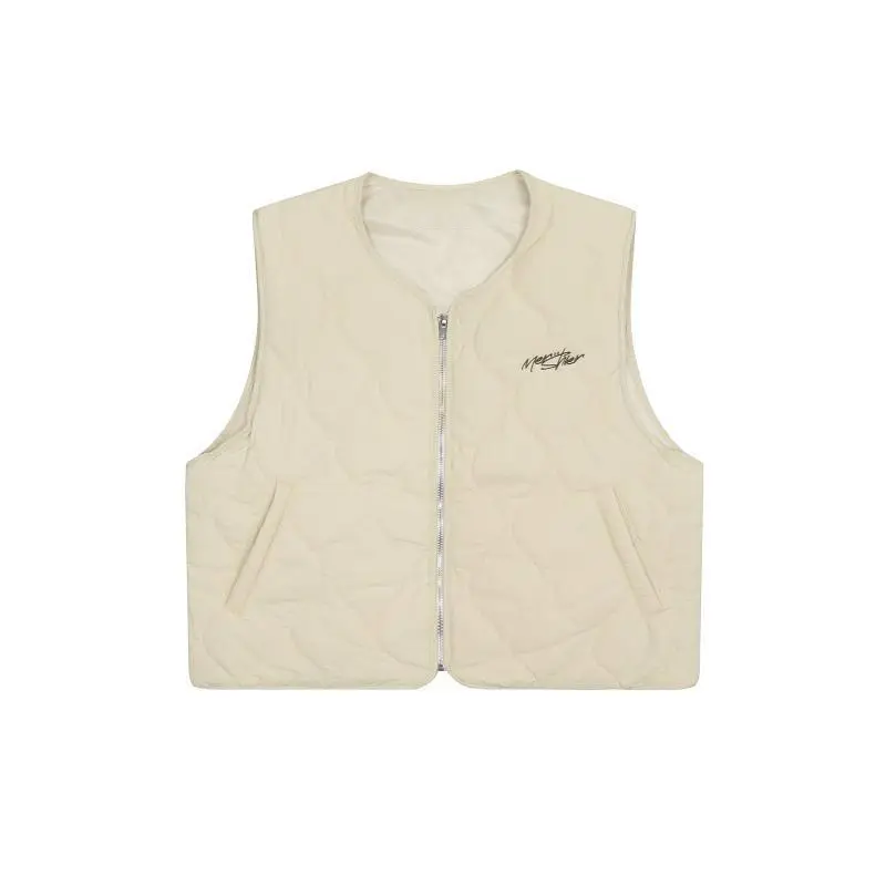 Autumn Winter New Japanese Retro Cotton Padded Vest Men Lightweight Blue Outer Layer Sleeveless Jacket Unisex Highstreet Parkas - Image 7
