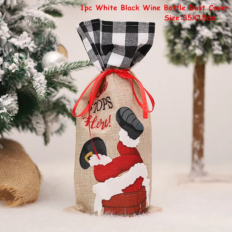 thumbnail image 1 of 2023 New Year Gift Latest Gnome Faceless Wine Bottle Cover Noel Christmas Decorations for Home Navidad 2022 Dinner Table Decor, 1 of 5