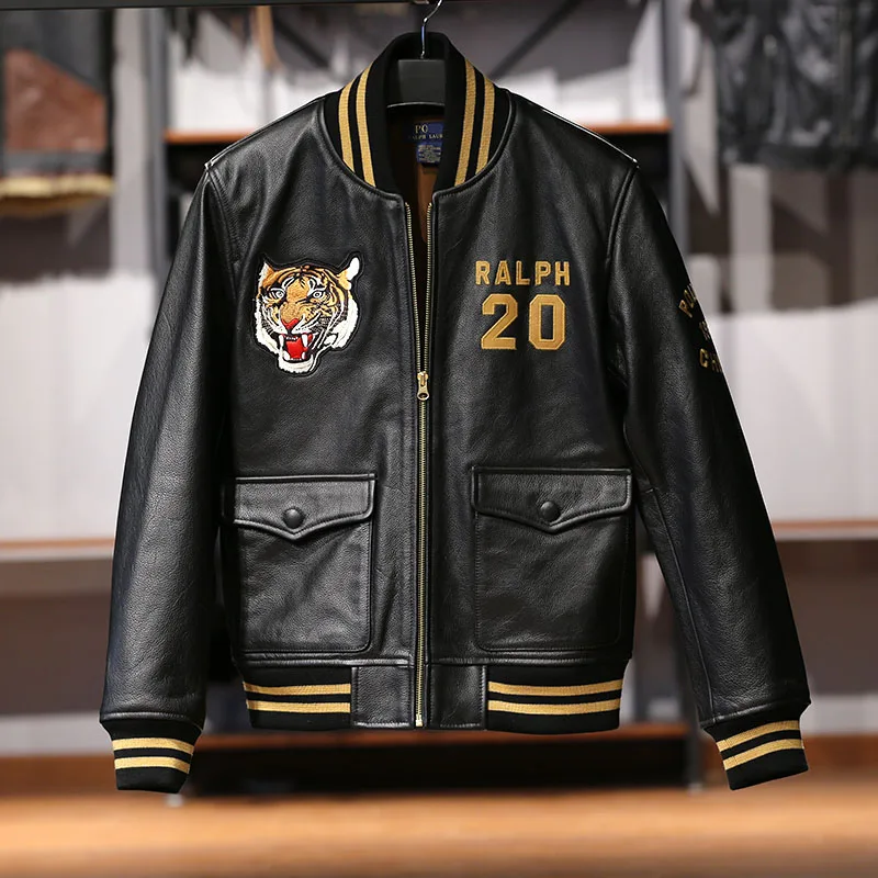 Lovely Tiger Leather Jacket Lambskin Leather Sustainable 