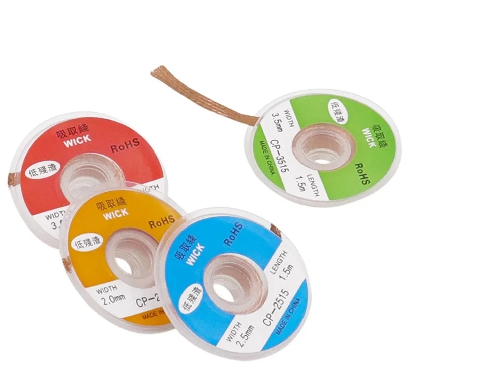 Treccia Desaldante 1,5m X 2,5mm - Per Rimuovere Stagno Saldature