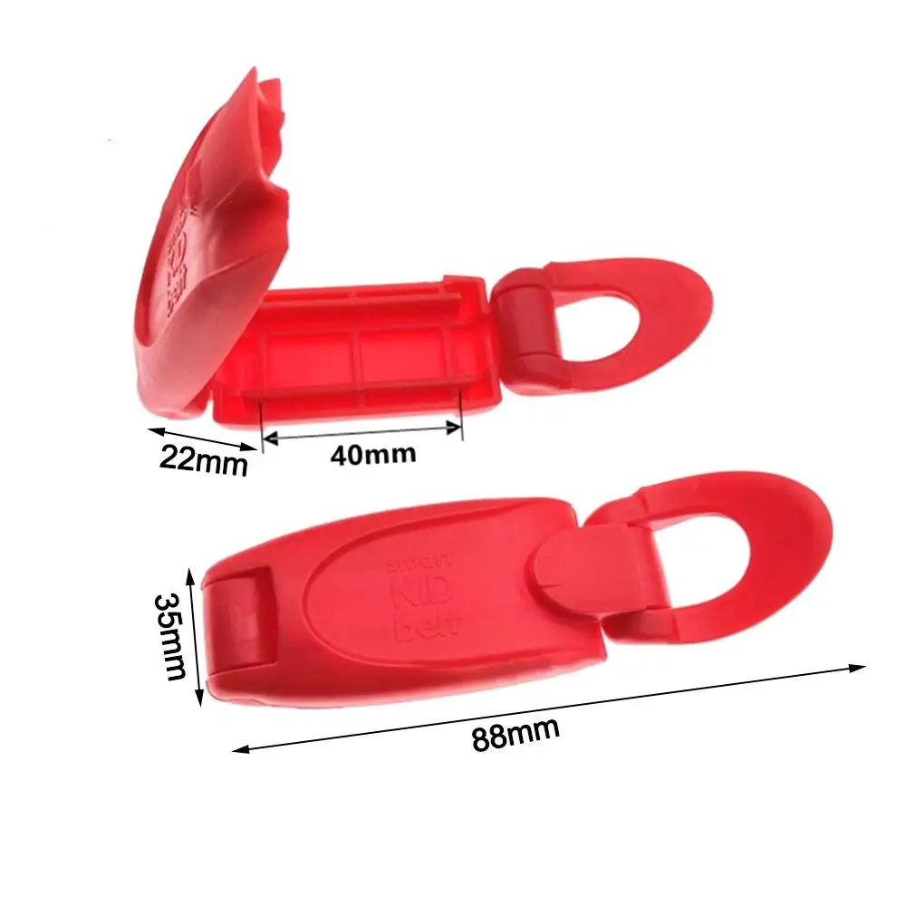 1Pc Car Seat Belt Clips Non-Slip Seat Belt Adjuster Plastic Locking Clip Kids Safety Shoulder and Neck Positioner Car Accessory