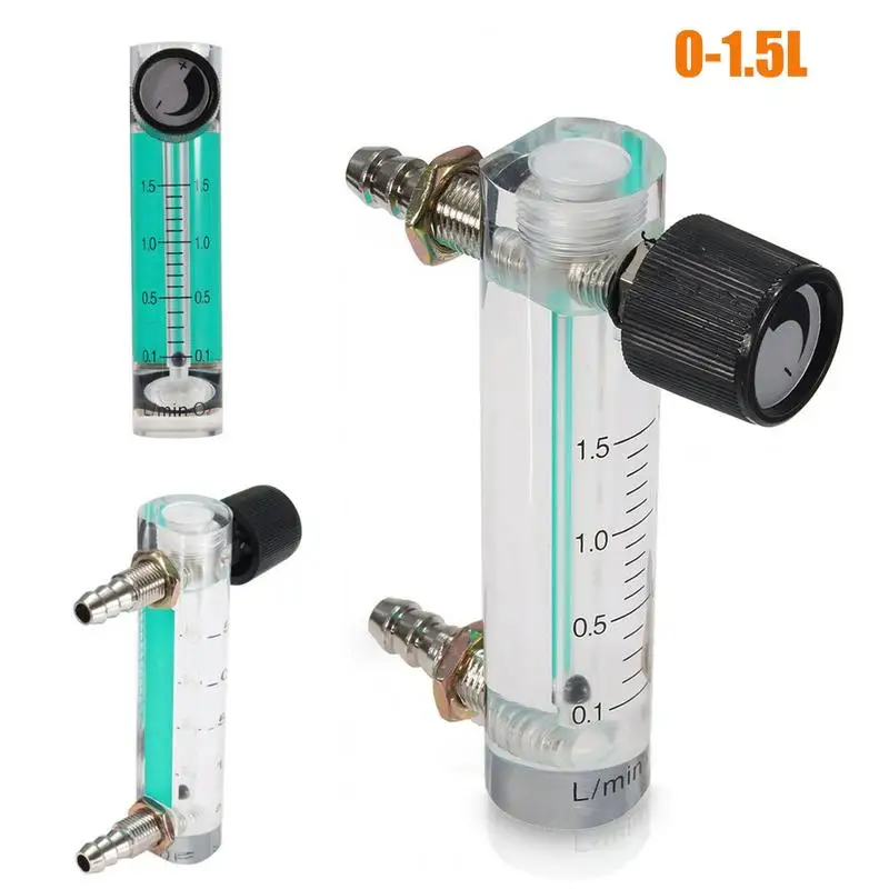 Air Oxygen Gas Flow Meter Flowmeter Caudalimetro Counter Flow Indicator O2 Oxigen Gas Meter Device Switch 0-35L/min 116mm