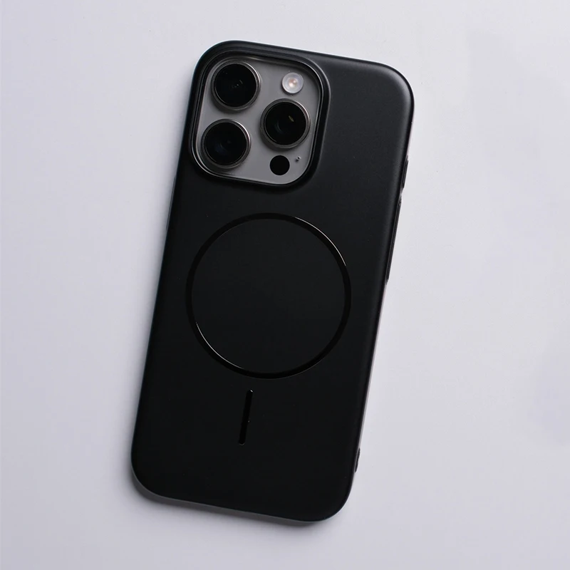 Sleek Titanium Magnetic Shockproof Case - Matte Finish