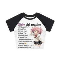 Débardeur et camisole graphiques Punk Anime des années 2000, vêtements gothiques Vintage Grunge pour femmes, Corset Streetwear Y2k Tops Emo Crop Top vêtements 4