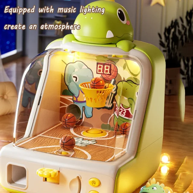 Desktop Pinball Shooting Machine Game Kids Basketball Shoot Board Party Game Electronic Scoring Interactive Social Children Toys 5