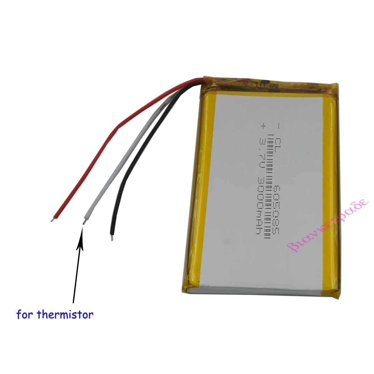 3.7V 3000mAh 11.1Wh 3 Wires Thermistor Lithium Polymer Li LiPo Battery