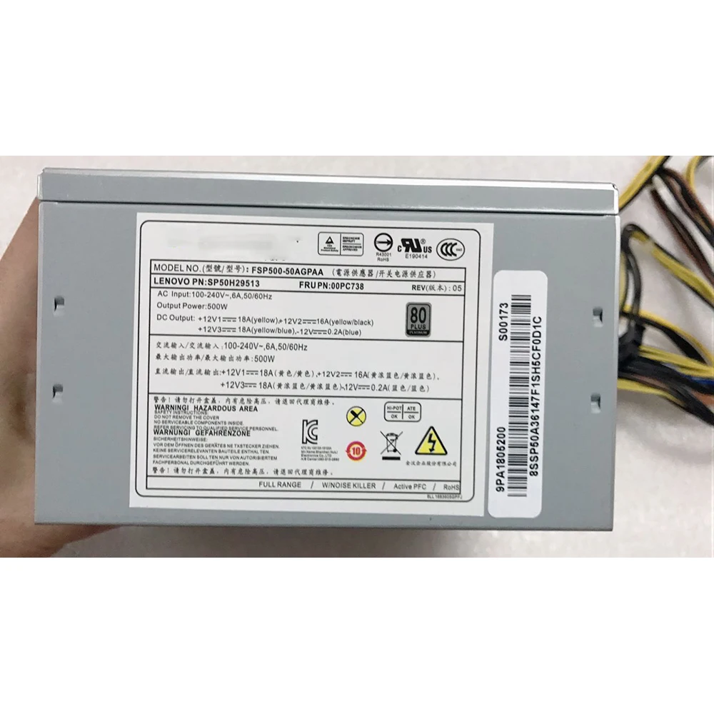 Power Supply For FSP500-50AAGA FSP500-50AGPAA MAX Output 500W Fully Tested