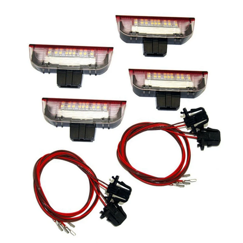 Car LED Door Warning Light Welcome Projector 4Pcs for Golf 6 7 Jetta MK5 MK6 Passat B6 B7 CC TIGUAN Scirocco car door warning light