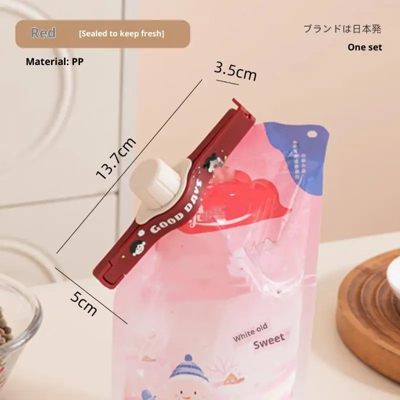 1/2PCS Kitchen Storage Food Snack Sealing Bag Clips Screw Cap Seasoning Bag Milk Powder Bag Preservation Clip Home Accessories