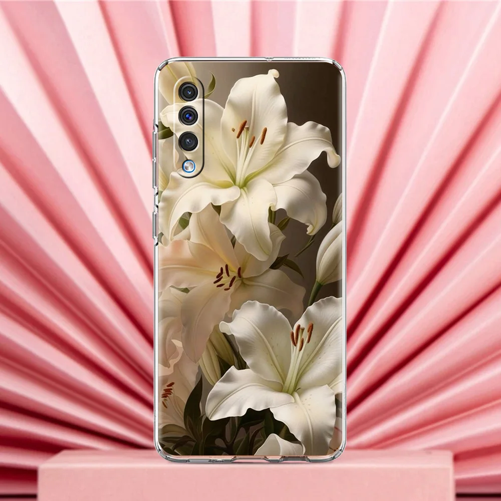 Lily Flower Print Phone Case Cover – Realistic Design