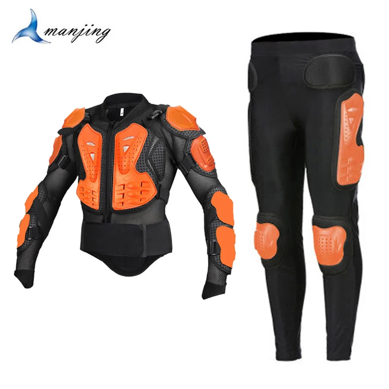 3 Colors Motorcycle ATV Full Body Back Armor Vest Clothes Jacket