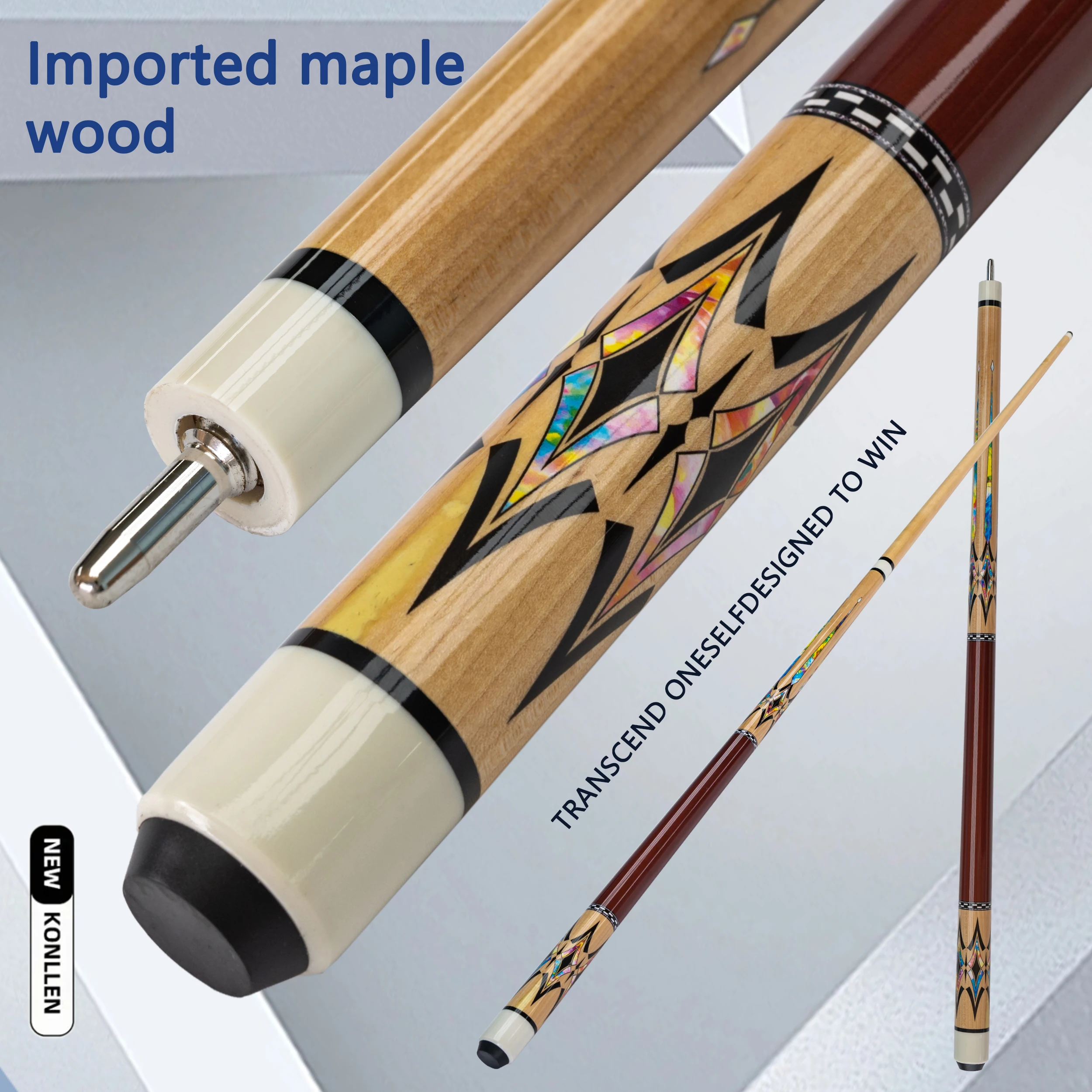 Billiard Shaft Hardwood 13mm Tip Quick Connect for 9-Ball and Carom Billiard