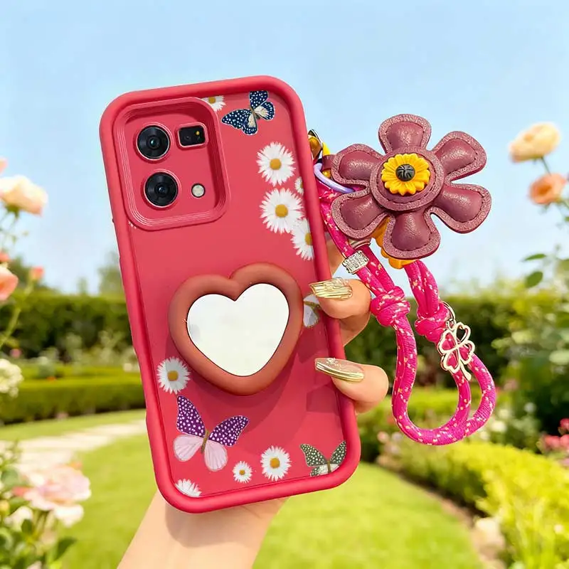 Butterfly-Themed Phone Case Set with Lanyard and Craft Embellishments - 3 Piece Bundle