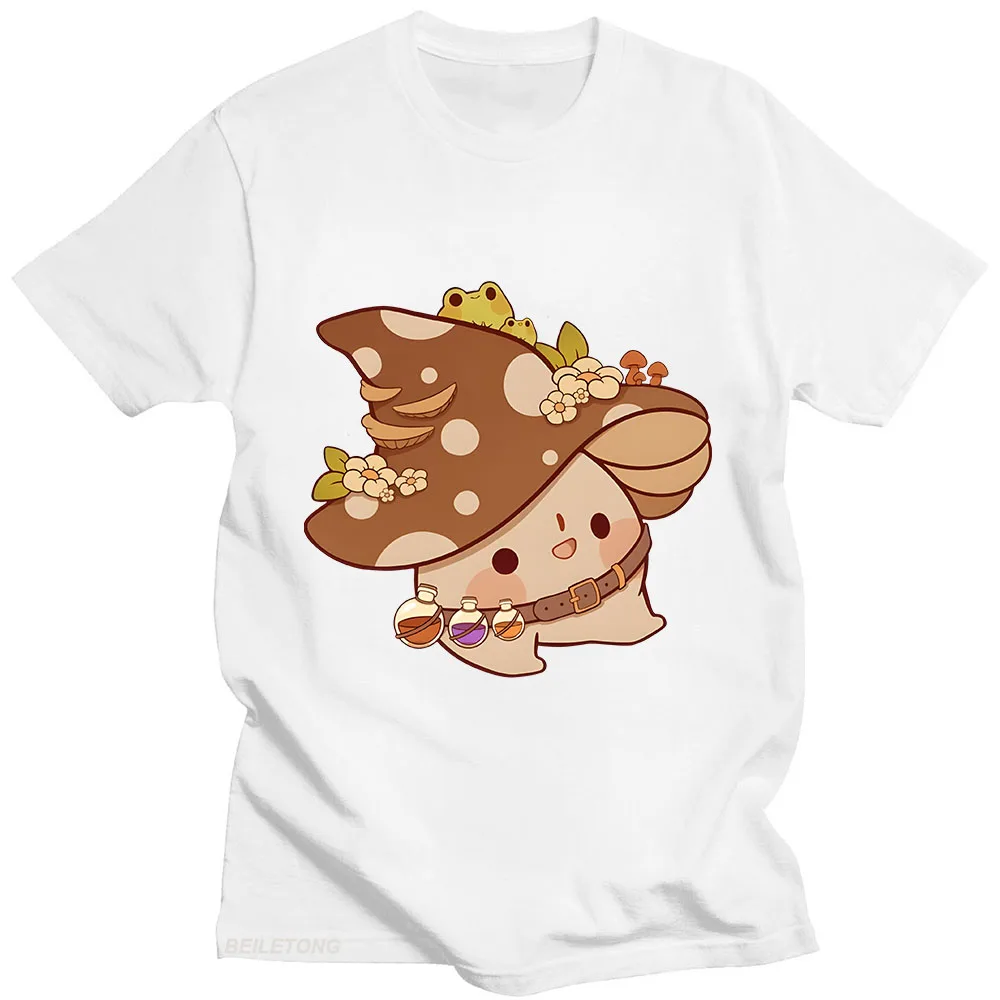 

Mushroom Pattern T-shirts 100% Cotton Shirt Kawaii Graphic T Shirts Female/male Fashion Clotehs Summer Casual Short Sleeve