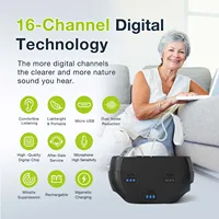 Rechargeable Hearing Aids for Seniors Adults,Digital Hearing Aid BTE Hearing Aids, Hearing Amplifiers with Noise Cancelling 2