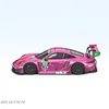 SR 1:64 STAR RACE 911 GT3 pink/green alloy car model 3