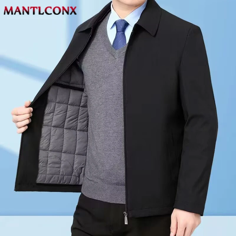 Cotton Jacket Men Bomber Jacket Men Jacket Autumn Winter Business Coat Blazer Office Dress Social