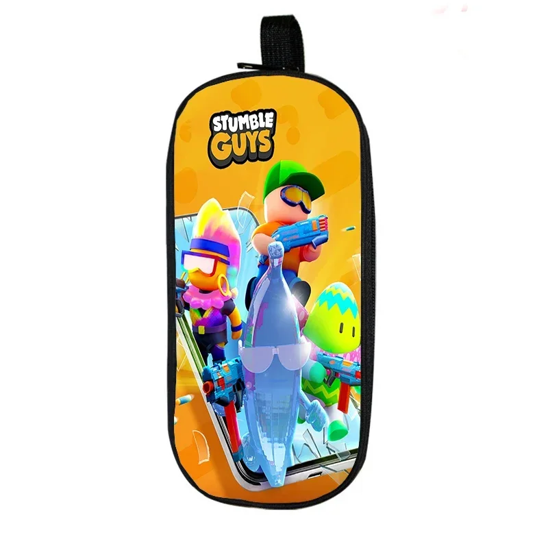 Boys Cartoon Stumble Guys Pencil Case Pen Bag Students Stationery Bag School Pencil Box Students Makeup Box Kids Pencil Pouch 5