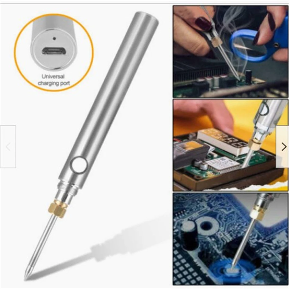 

Electric Soldering Iron Kit DC5V 8W USB Rechargeable Welding Tool With USB Cable Soldering Iron Stand Drop Shipping