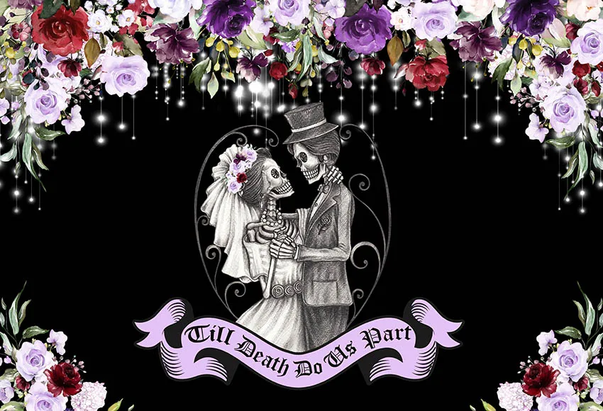 Something Different Wholesale 'Til Death Do Us Party' Champagne Flute Set - Gothic Wedding & Anniversary Gift
