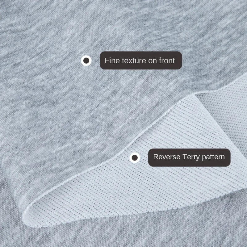 Cotton-like Stretch Knitted Sweater Terry Fabric Padded Dress Sportswear Pants T-shirt Sports Fabric