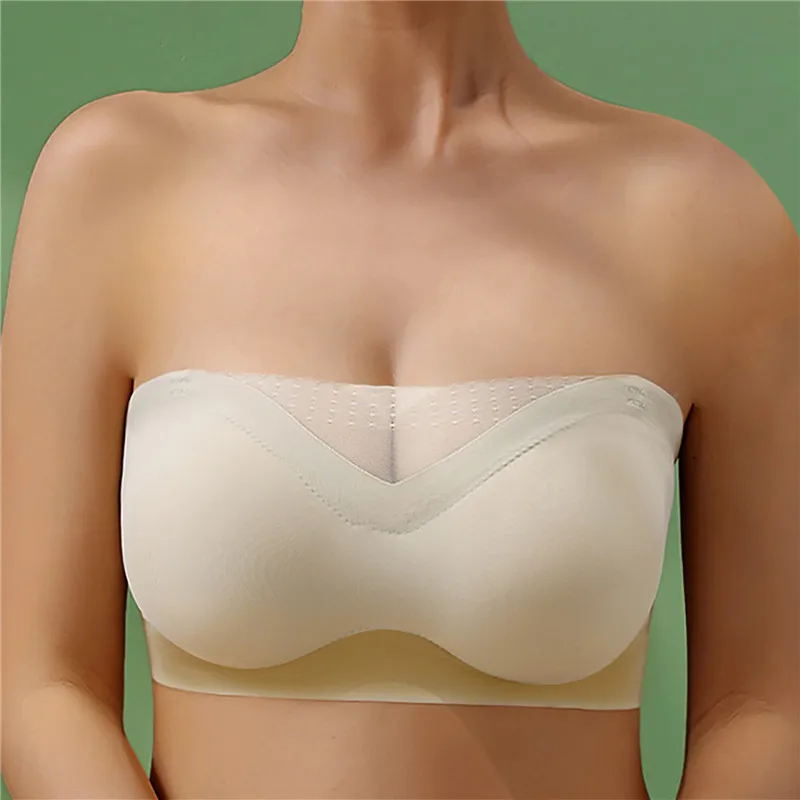 Bra Plus Size Strapless Bra for Women's Wedding Dresses with No Steel  Rings, Non slip Top Support, Bra Type Invisible Underwear - AliExpress