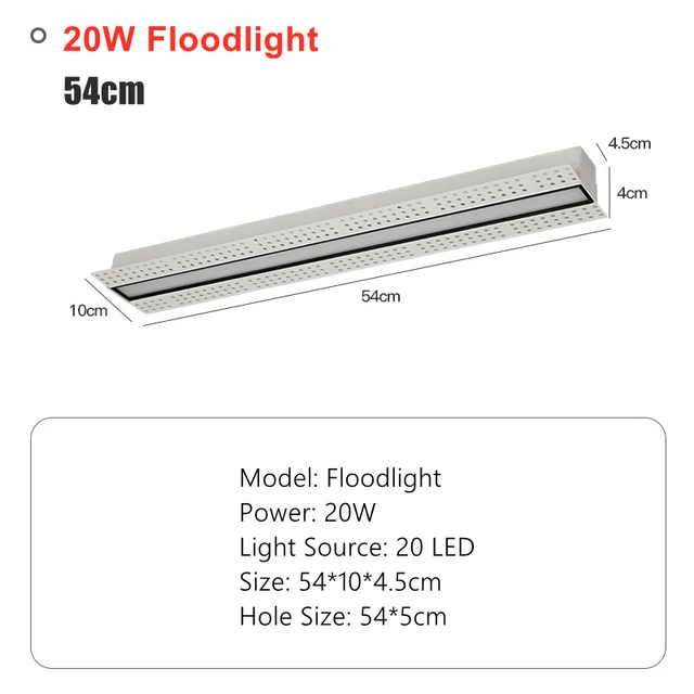 small led spotlights Dimmable Recessed Linear LED Ceiling Lights Modern Minimalist Framless Magnetic LED Strip Spotlight 5W/10W/20W Ceiling Lamps ceiling spotlight bar LED Spotlights