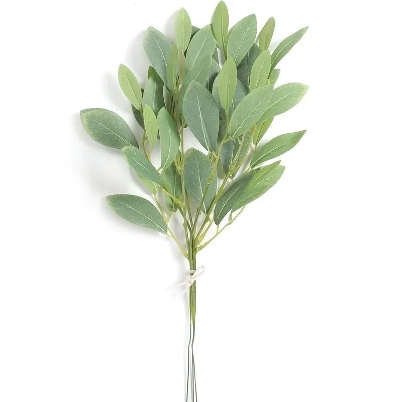 5/10 Stück künstliche Eukalyptusblätter, Stiele, Blattpflanze, künstliche Blumen für Heimdekoration, Garten, Hochzeit, Dekoration, Blumensträuße, Vase, Blumen – Detail 14