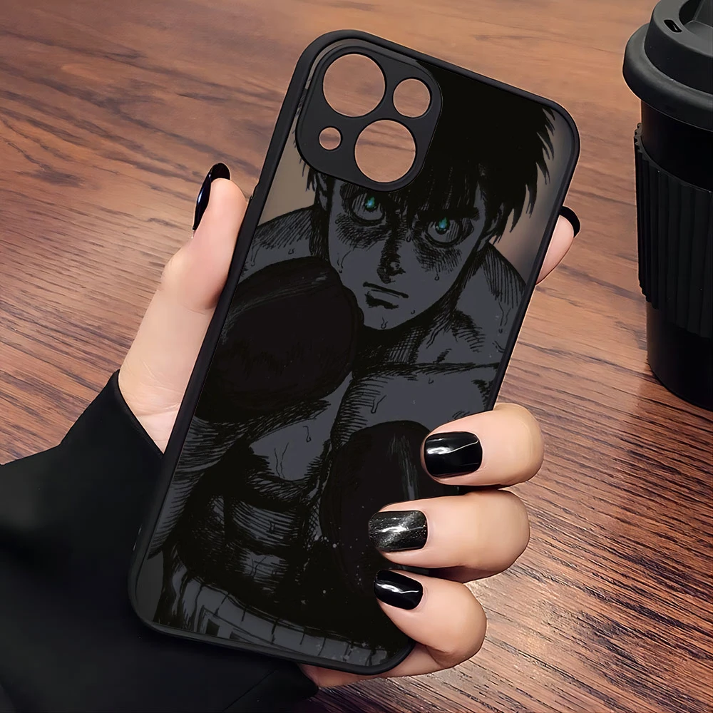 Funda de teléfono Anime Hajime no Ippo para iPhone 15 14 13 12 11 Mini Pro Max X XR XSMax 7 8 Plus, funda trasera transparente mate