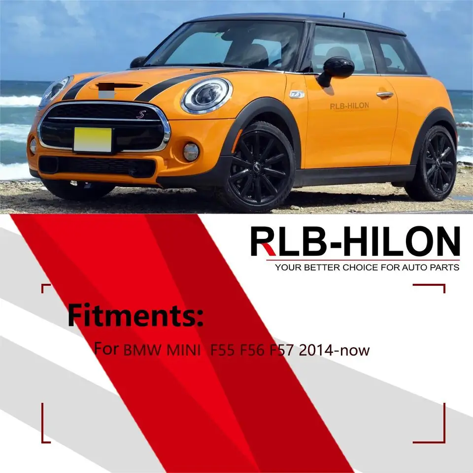 Carbon Fiber Headlight Bezels For MINI COOPER F55 F56 F57 - ABS Black Trim Covers