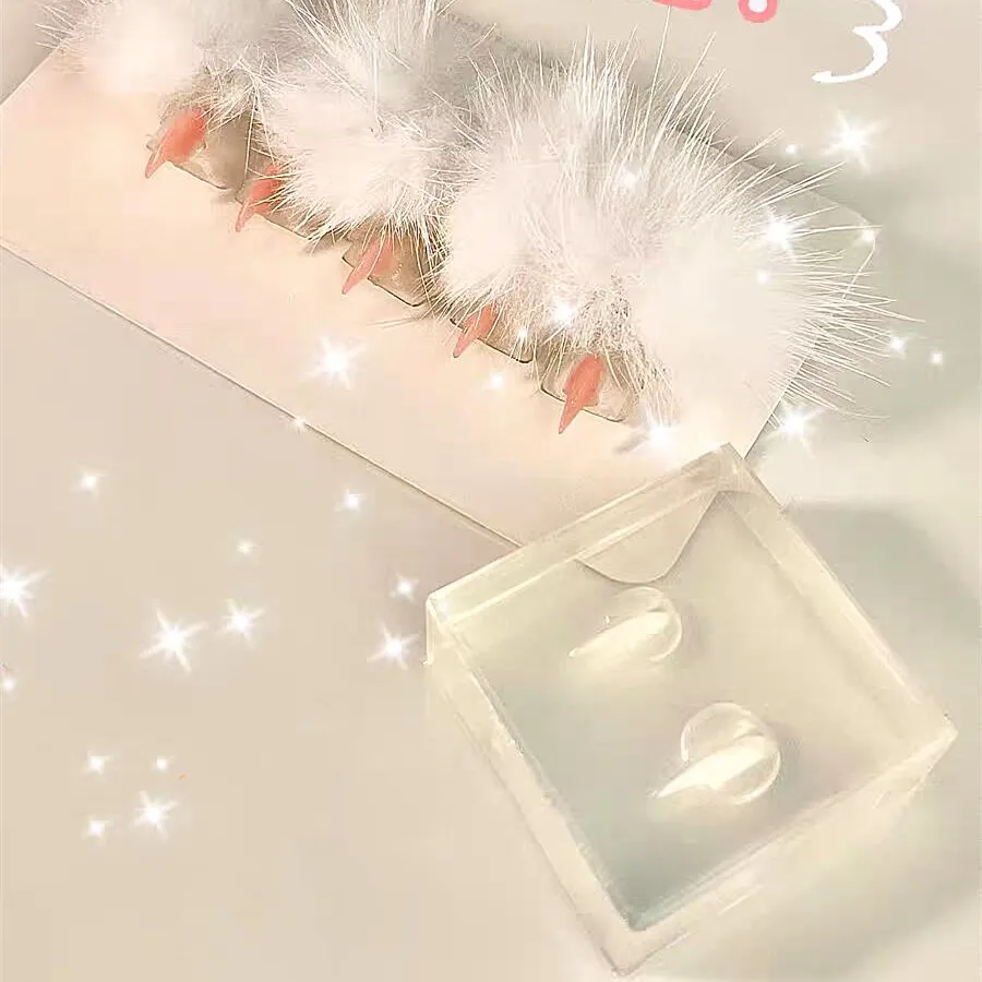 1pc  Cat Ears Rabbit Ears 3D Acrylic Nail Mold Nail Art Decorations Silicone Nail Mold Nail Accessories 4