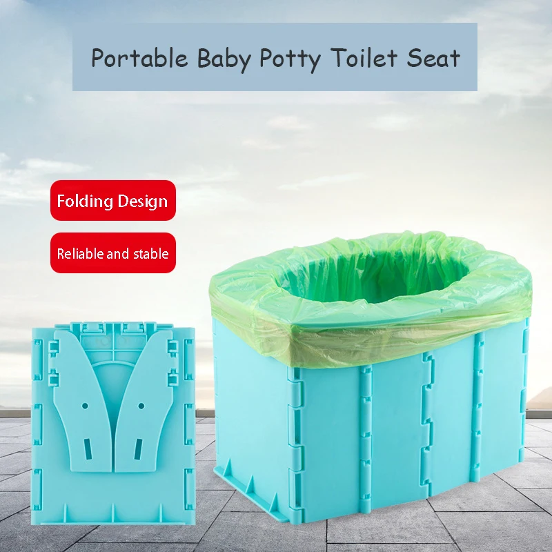 Pot de toilette pliable portable pour bébé, siège d'entraînement pour enfants, voiture, voyage en plein air, camping, livraison directe