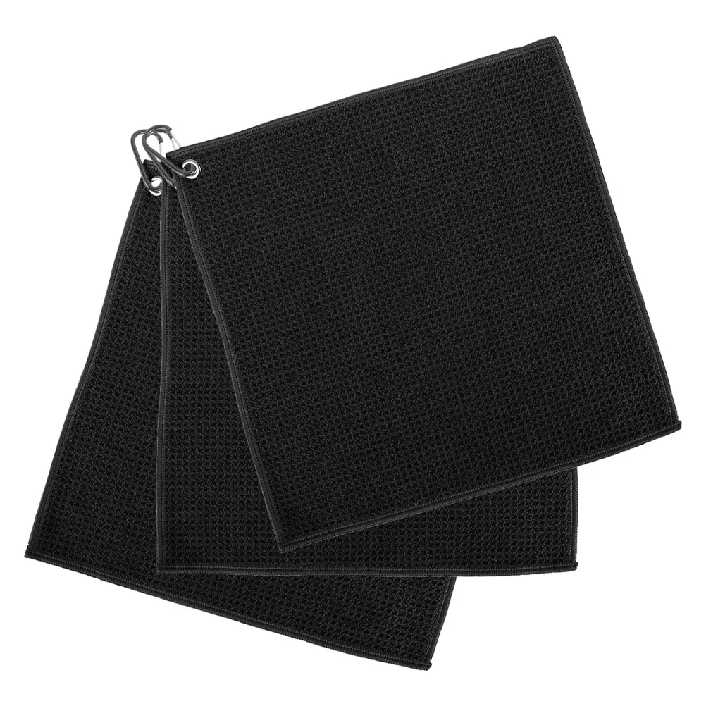 

3 Pcs Towels Golf Portable Golfing Breathable Dry Wet Golfs with Buckle for Ball