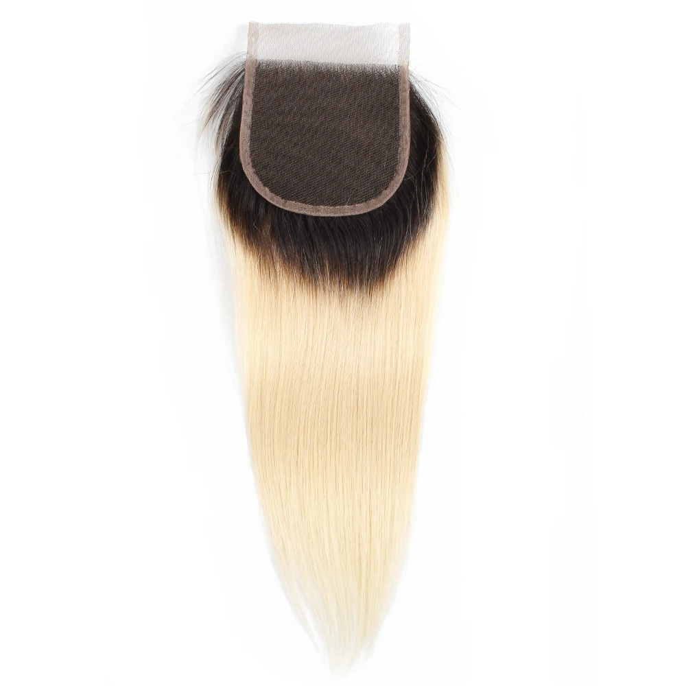 Human Hair Frontal 4x4 613 Lace Closure Honey Blonde 13x4 Human Hair Lace Frontal Light Brown Swiss Free Part Pre-Plucked