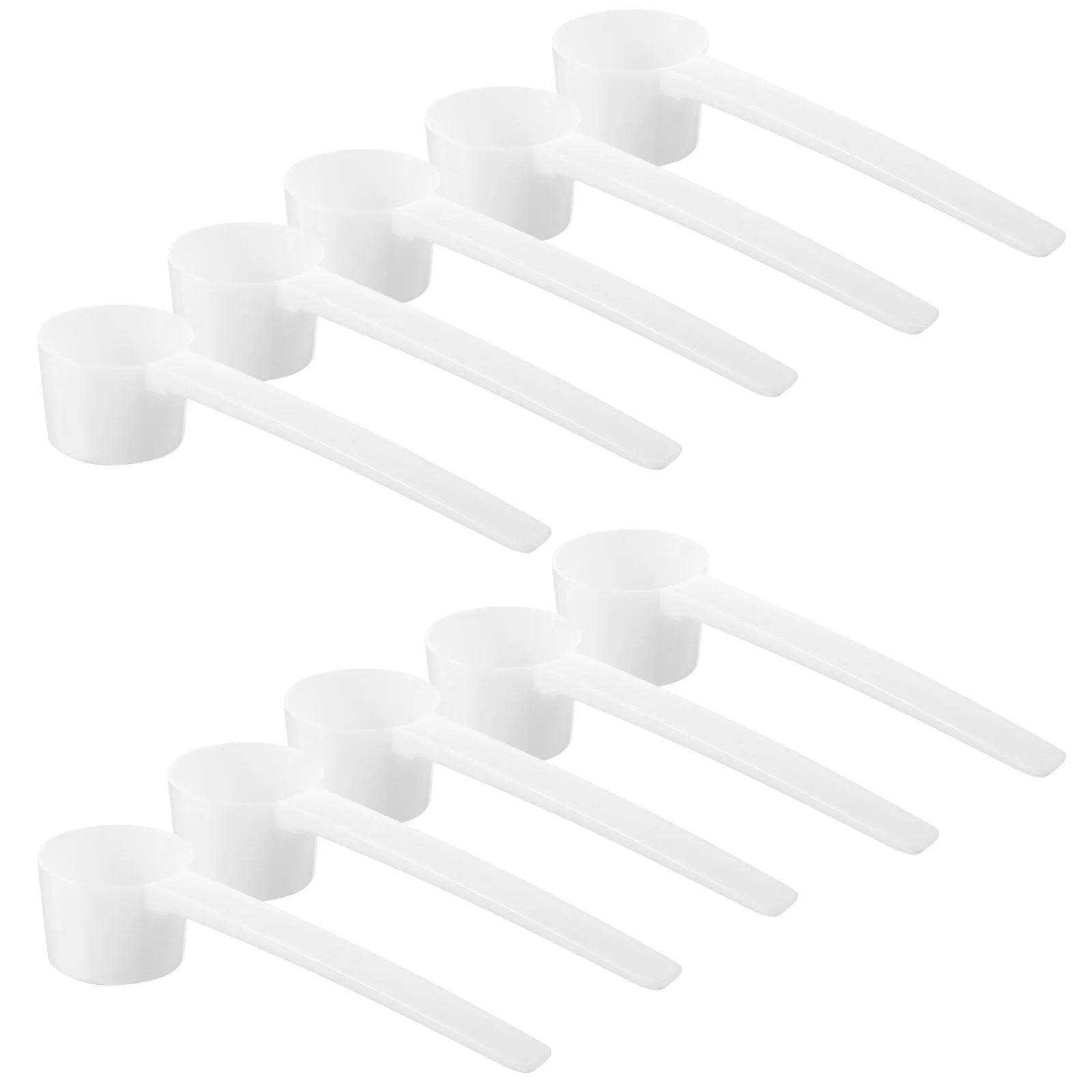 

Measuring Spoon For Powder Plastic Coffee Measuring For Milk Liquid Seasoning Refillable Reusable Compatible Scoops (White)