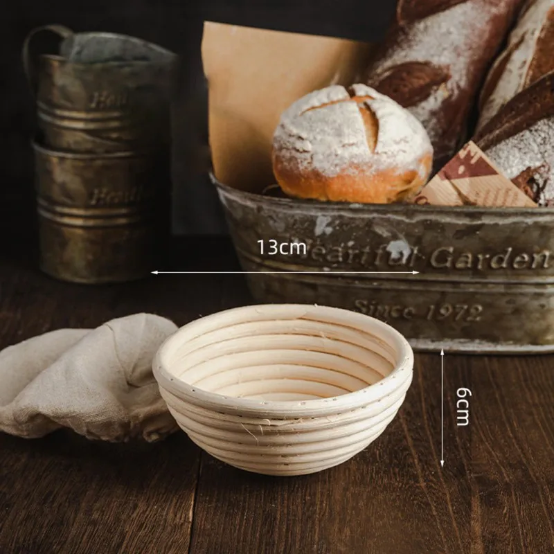Kitchen Bread Fermentation Liner Baskets Bread Proofing Proving Rattan Basket Dough Rising Long Banneton Brotform Storage Bowls 5