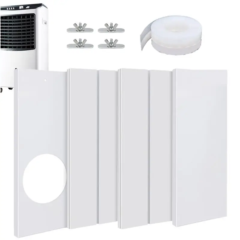 

Портативный оконный комплект для вентиляции переменного тока, Модернизированный комплект уплотнений для окна переменного тока с уплотнительной лентой 3,5 м, универсальный адаптер для выхлопного шланга, регулируемое окно