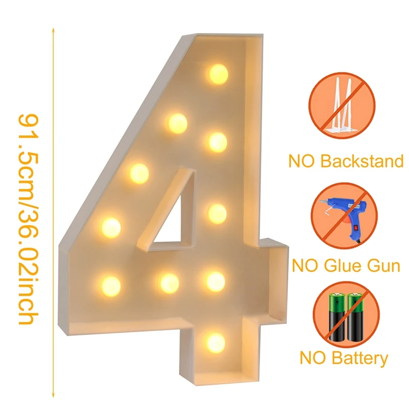 LED Marquis Numéro Lumières,Signe Allumer Numéro Lettres