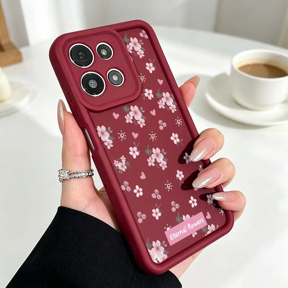 Pink Flower Petal Design Phone Case - Elegant Floral Protective Cover