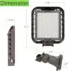 Dusk to Dawn Photocell Street Lights,Adjustable Arm Mount IP65 Waterproof Commercial 6