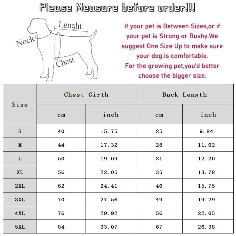 Pet Jacket Dog Down Jacket Waterproof Warm Dog Clothes Cat Costume Pet Coat Chihuahua French Bulldog Dachshund Large Winter Clothes