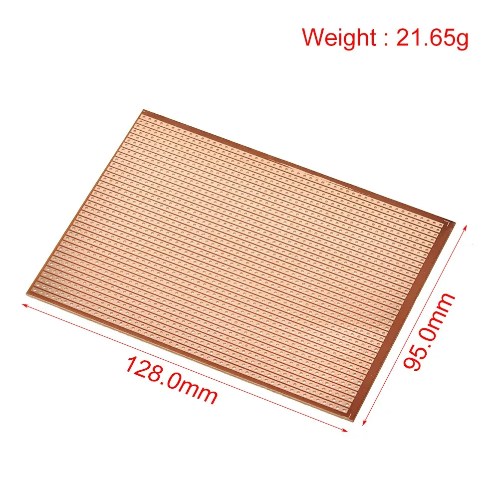 TZT DIY 9.5x12.8 9.5*12.8CM Prototype Paper Board Universal Experiment Matrix Circuit Board Single Row Continuous Hole 95x128mm printed circuit board