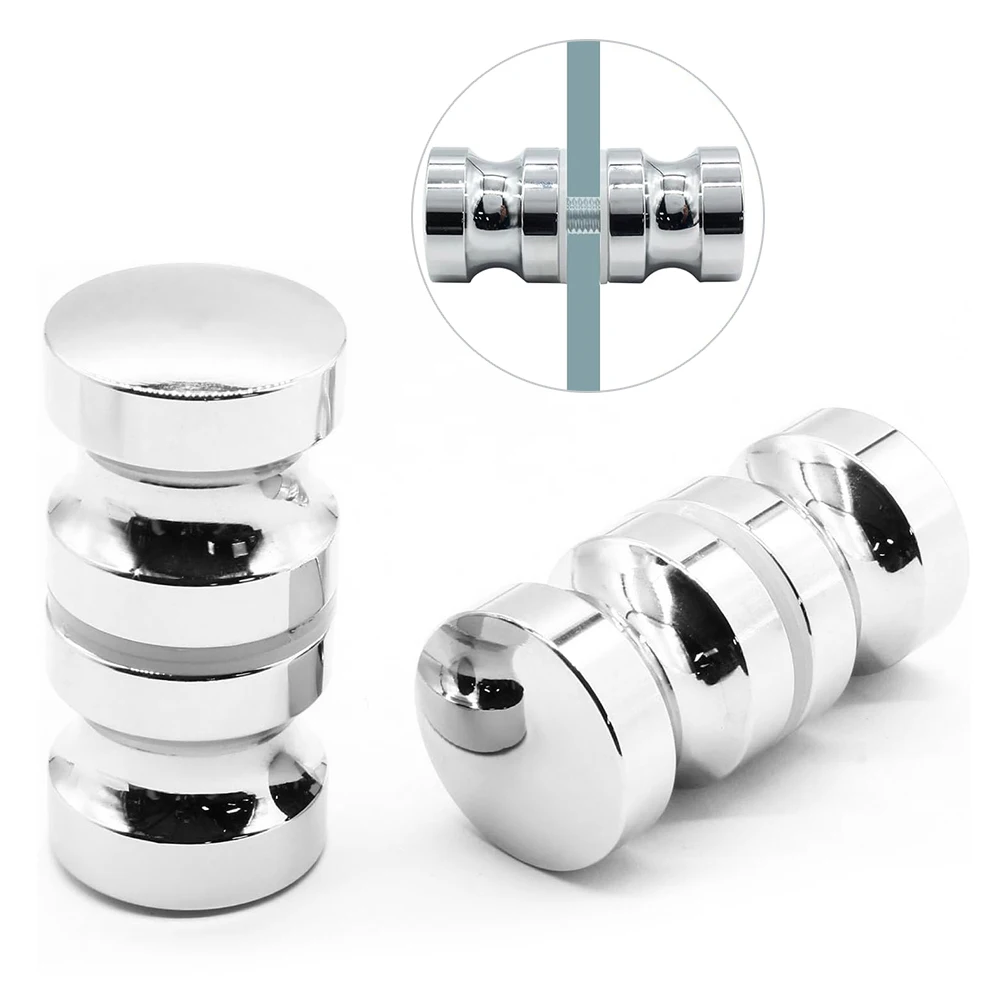 Door Handles Stylish Single Hole Glass for Wine Cabinets 304 Stainless Steel Aluminum Alloy