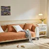 Embroidered Cotton Washed Sofa Cushion Four Seasons Universal Non-slip Cotton Fabric Living Room Sofa Cover 5