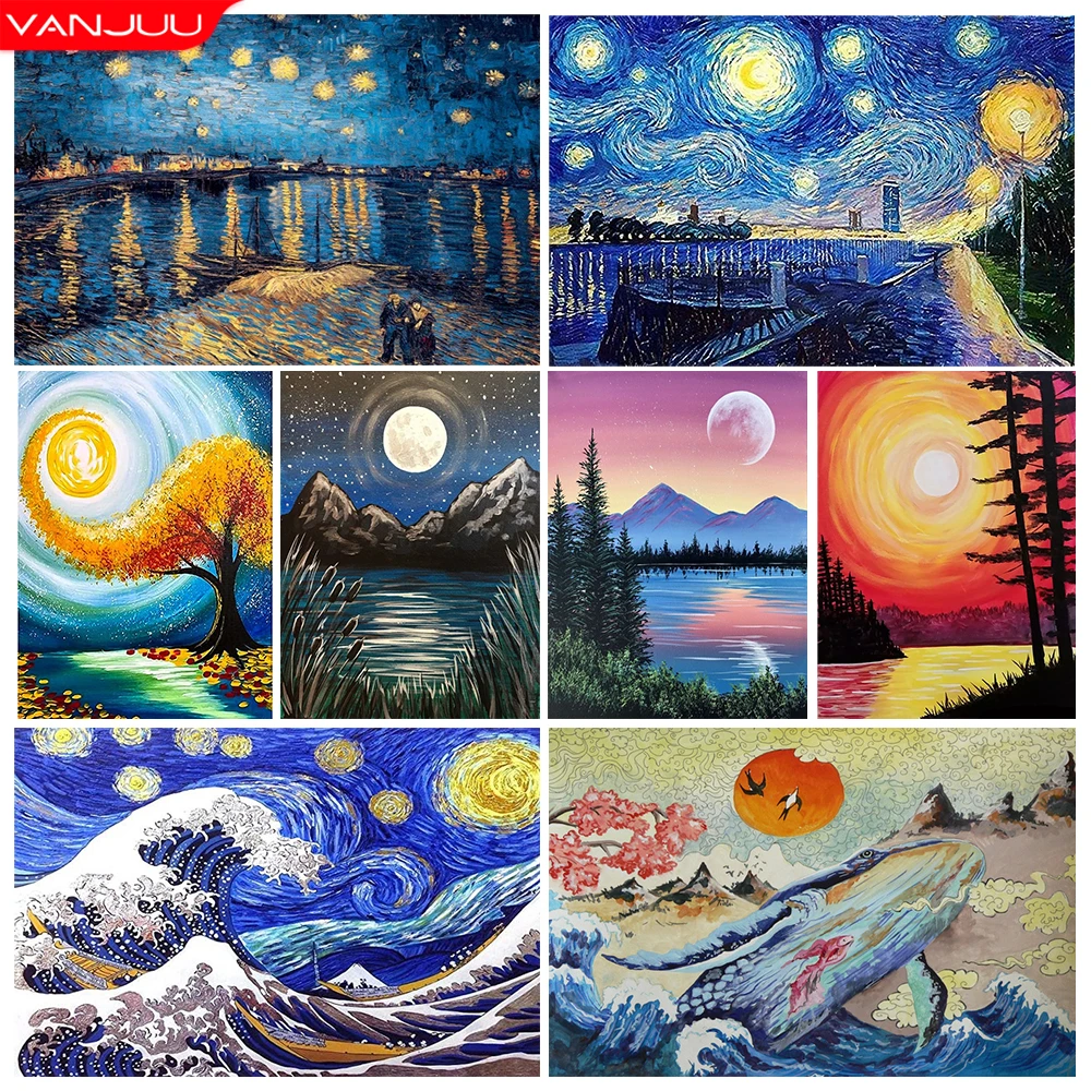 Landscape 5d Diy Diamond Painting Kit Cosmic Cross Diamond Embroidery